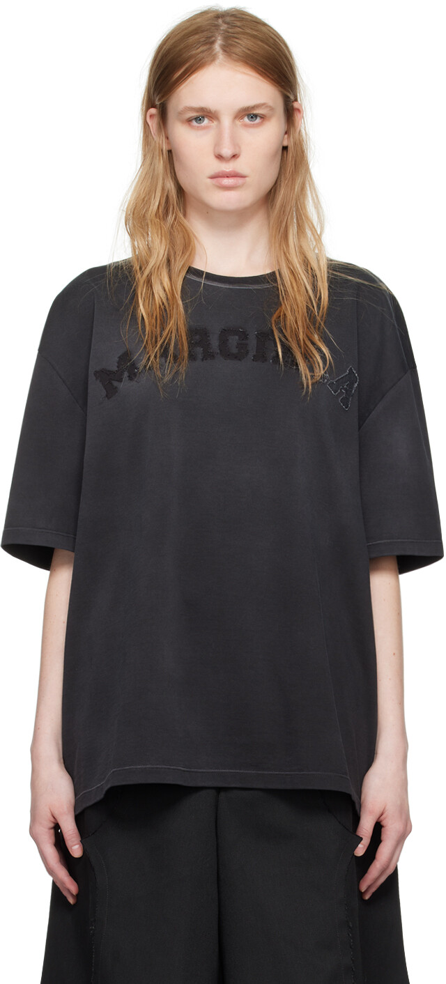 

Серая тяжелая футболка Maison Margiela