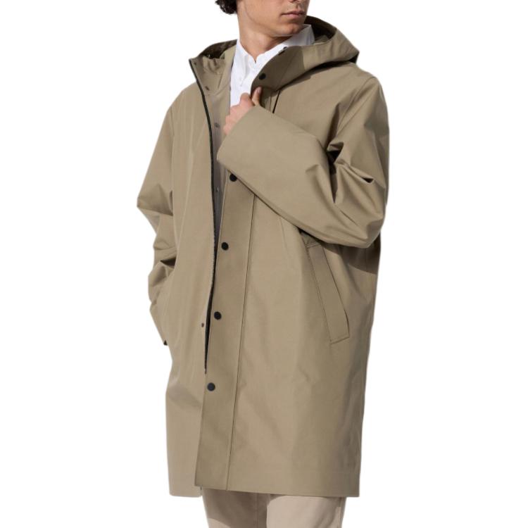 

Куртка мужская темно-бежевая UNIQLO