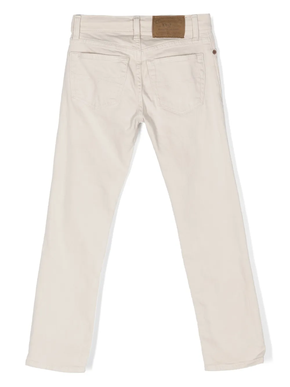 Прямые брюки средней посадки Polo Ralph Lauren Kids, нейтральный — фото 2