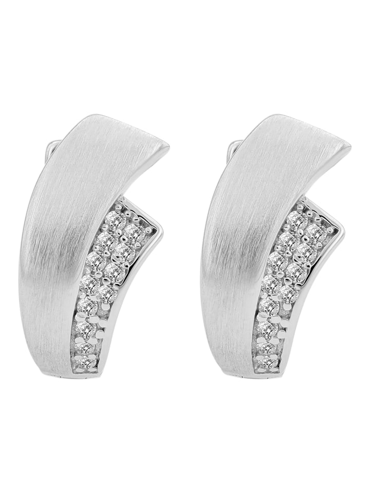 

Adeliás Женские серьги - серьги-кольца на шарнирах из серебра 925 пробы с кубическим цирконием в серебре