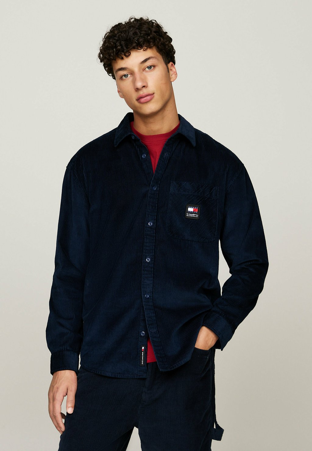 

Рубашка Tommy Jeans, темно-синий