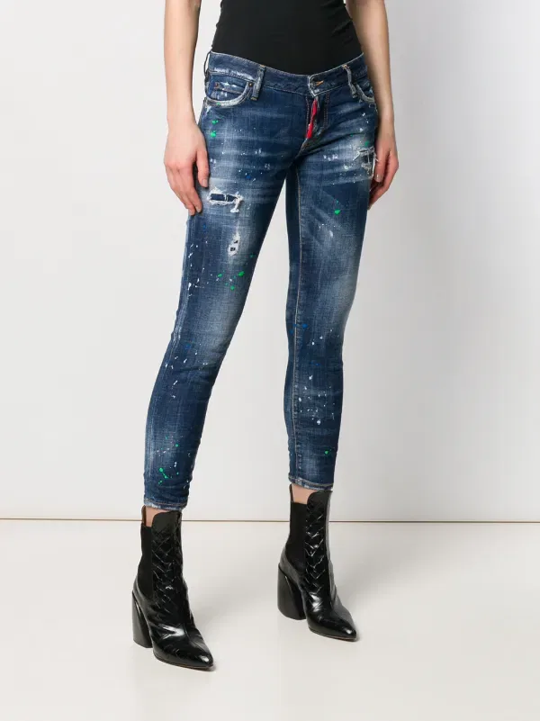 Укороченные джинсы Дженнифер Dsquared2, синий — фото 3