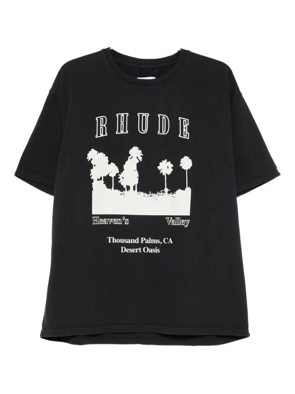 

Футболка с графическим принтом Rhude, черный