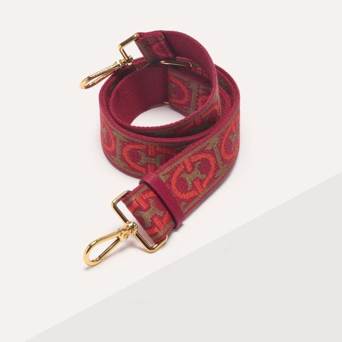 

Ремень Coccinelle Monogram Tricolor, цвет Multi Gazpacho/Sangria