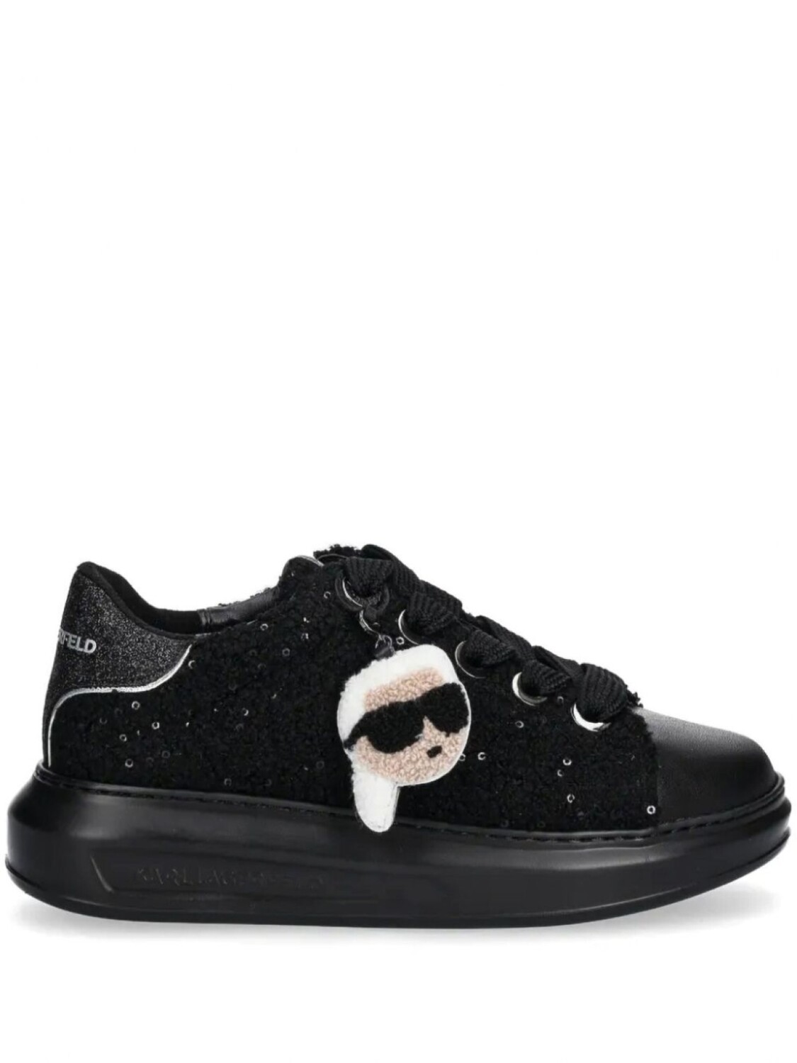 

Кроссовки из ткани букле Karl Lagerfeld, черный