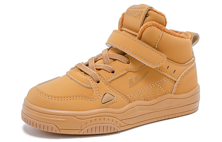 Кроссовки WARRIOR Kids Skateboarding Shoes Kids High-top Khaki, хаки — фото 2