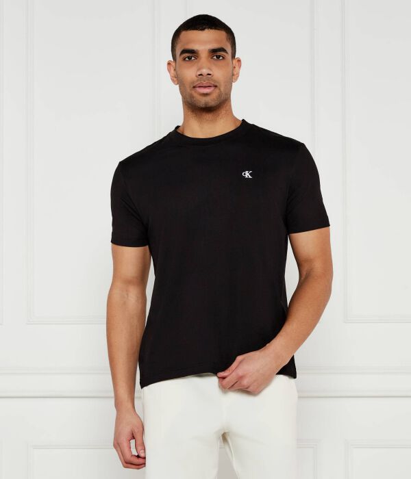

Футболка с засечками Regular fit Calvin Klein Jeans, черный