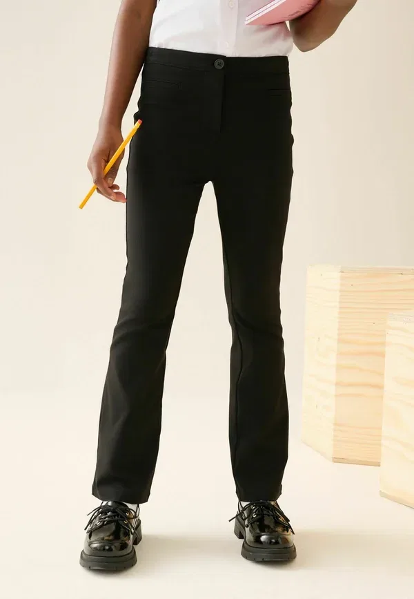 Брюки школьные Regular fit bootcut stretch, Next, черный — фото 3
