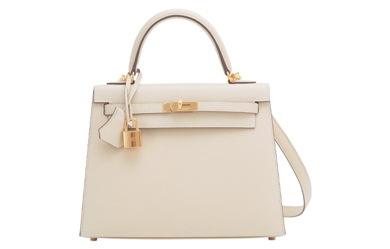 

HERMES Сумка Kelly 25 Epsom 12 Nata White