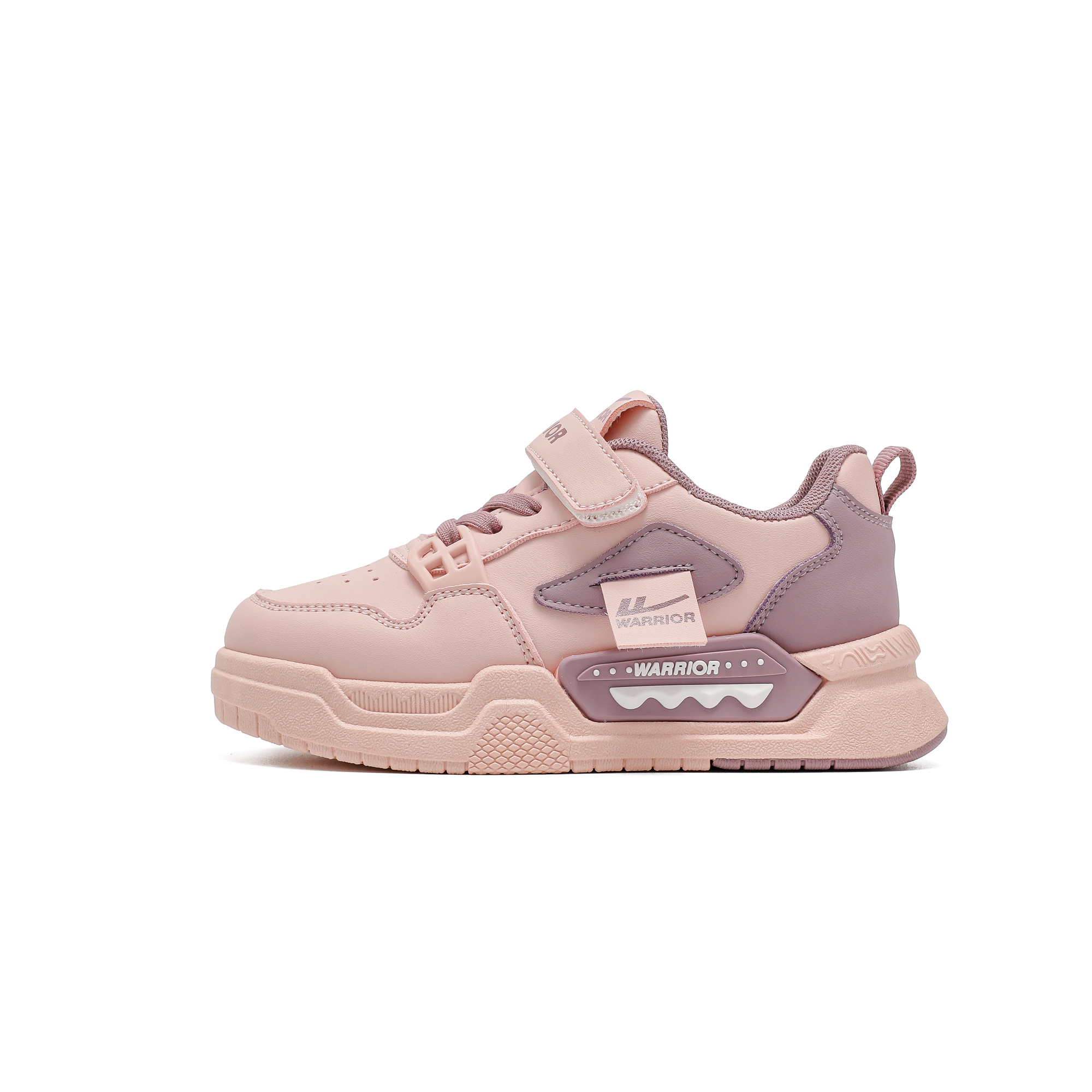 

Дышащие, легкие, амортизирующие, низкие кроссовки для скейтбординга для детей WARRIOR, розовый/фиолетовый