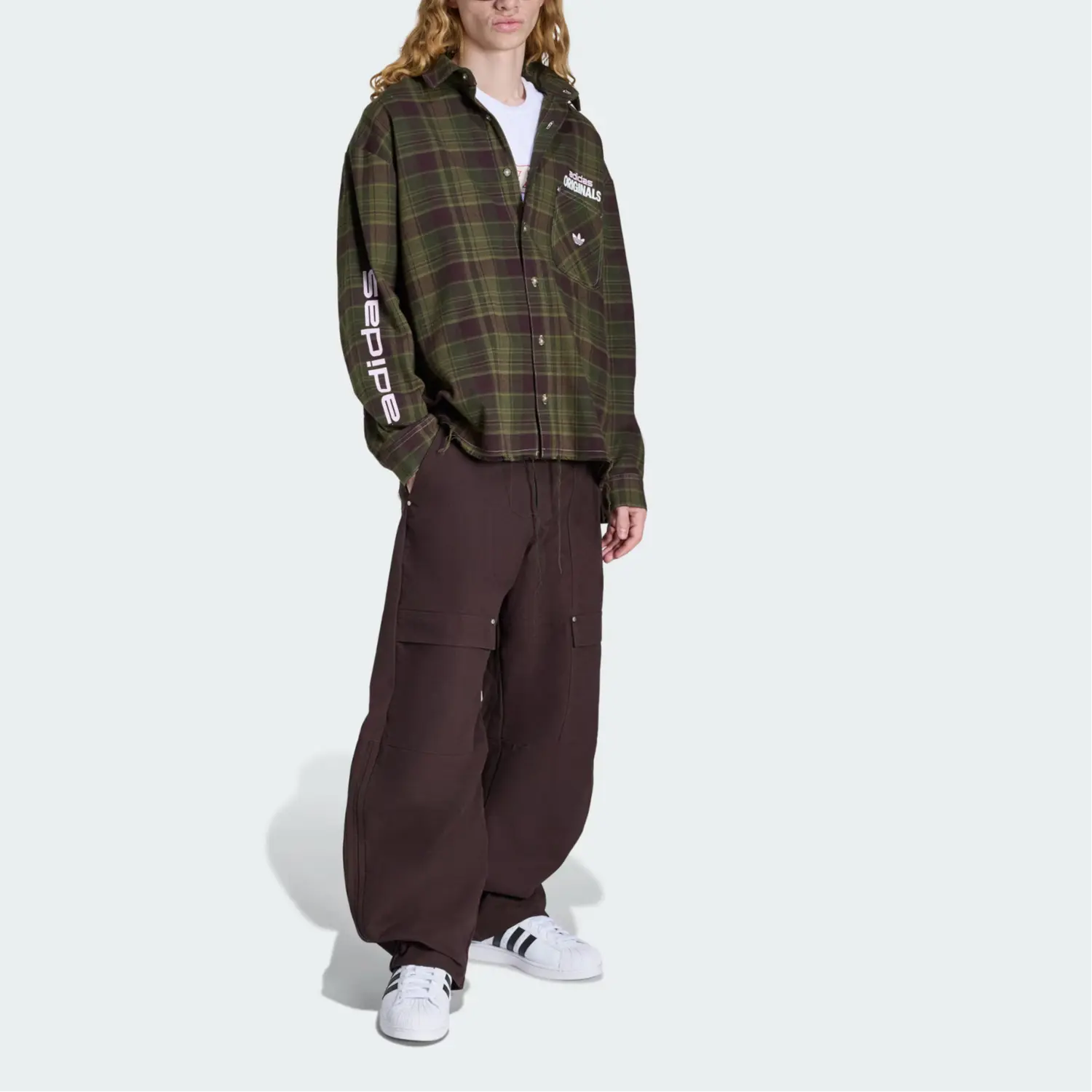 FW25 CANVAS CARGO WORKPANT Брюки Карго Мужские Adidas Originals, aurora коричневый — фото 3
