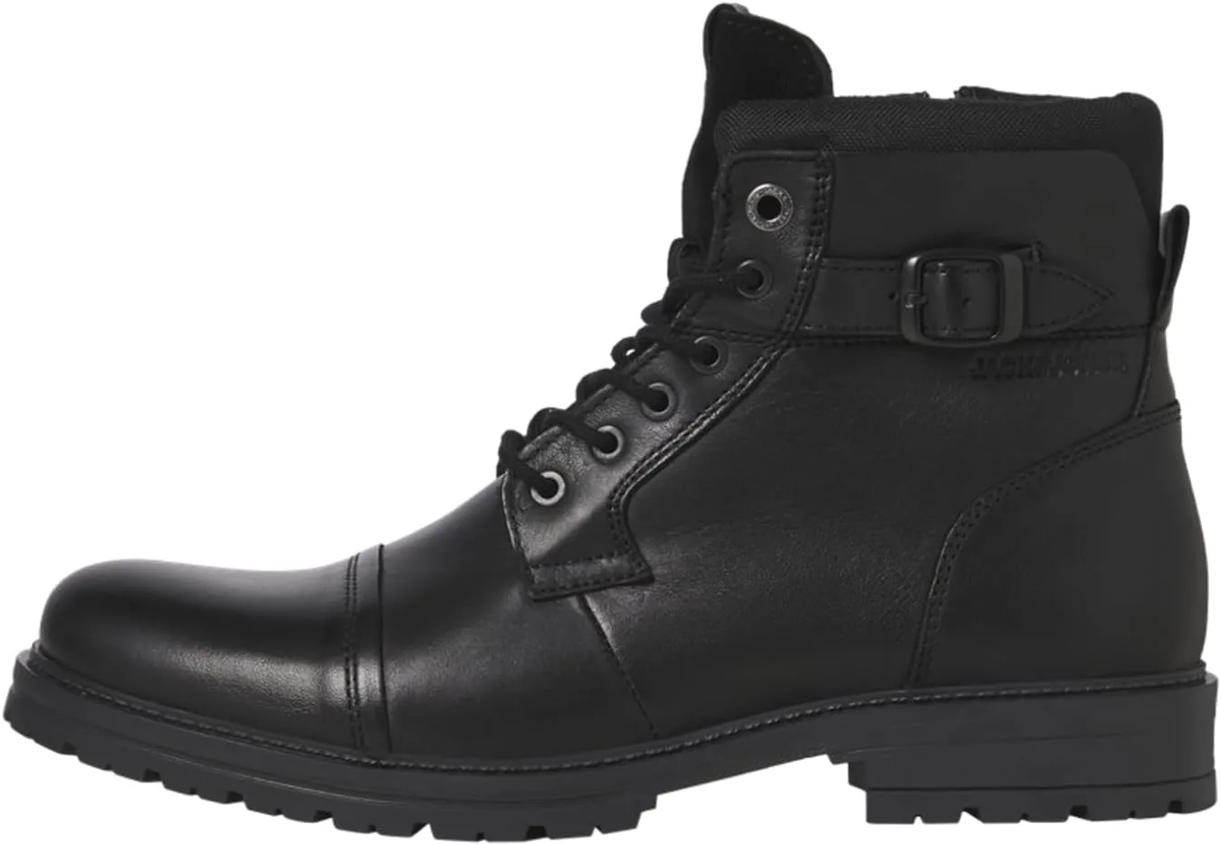 Мужские кожаные ботинки JACK & JONES Jfwdexter на шнуровке к щиколоткам, черный
