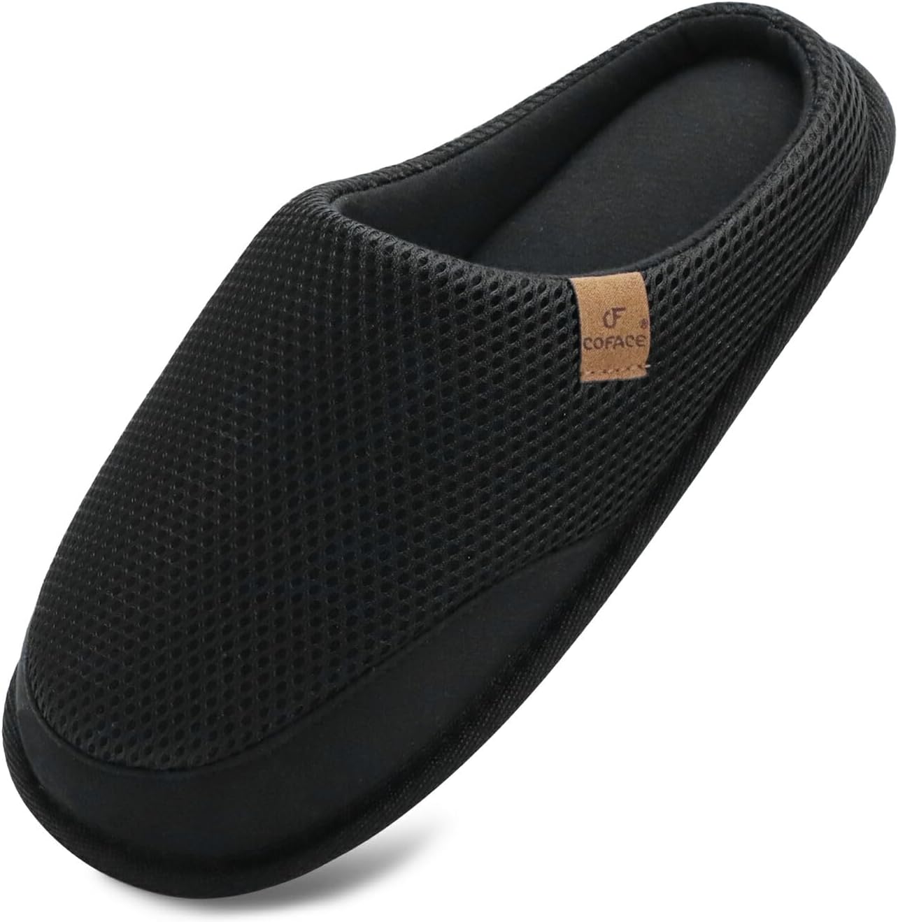 

Мужские домашние тапочки COFACE с эффектом памяти, удобные шлепанцы для дома и улицы с поддержкой свода, размер 7-15, черный