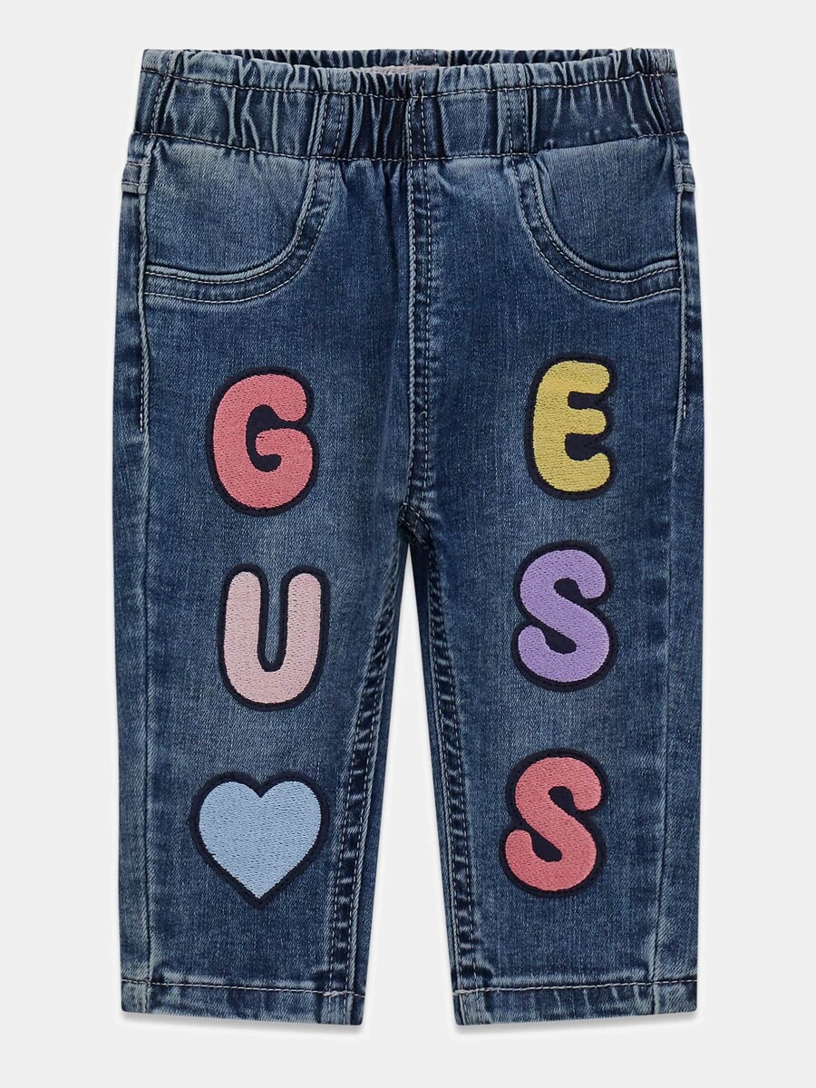 

Джинсы свободного кроя GUESS, синий деним