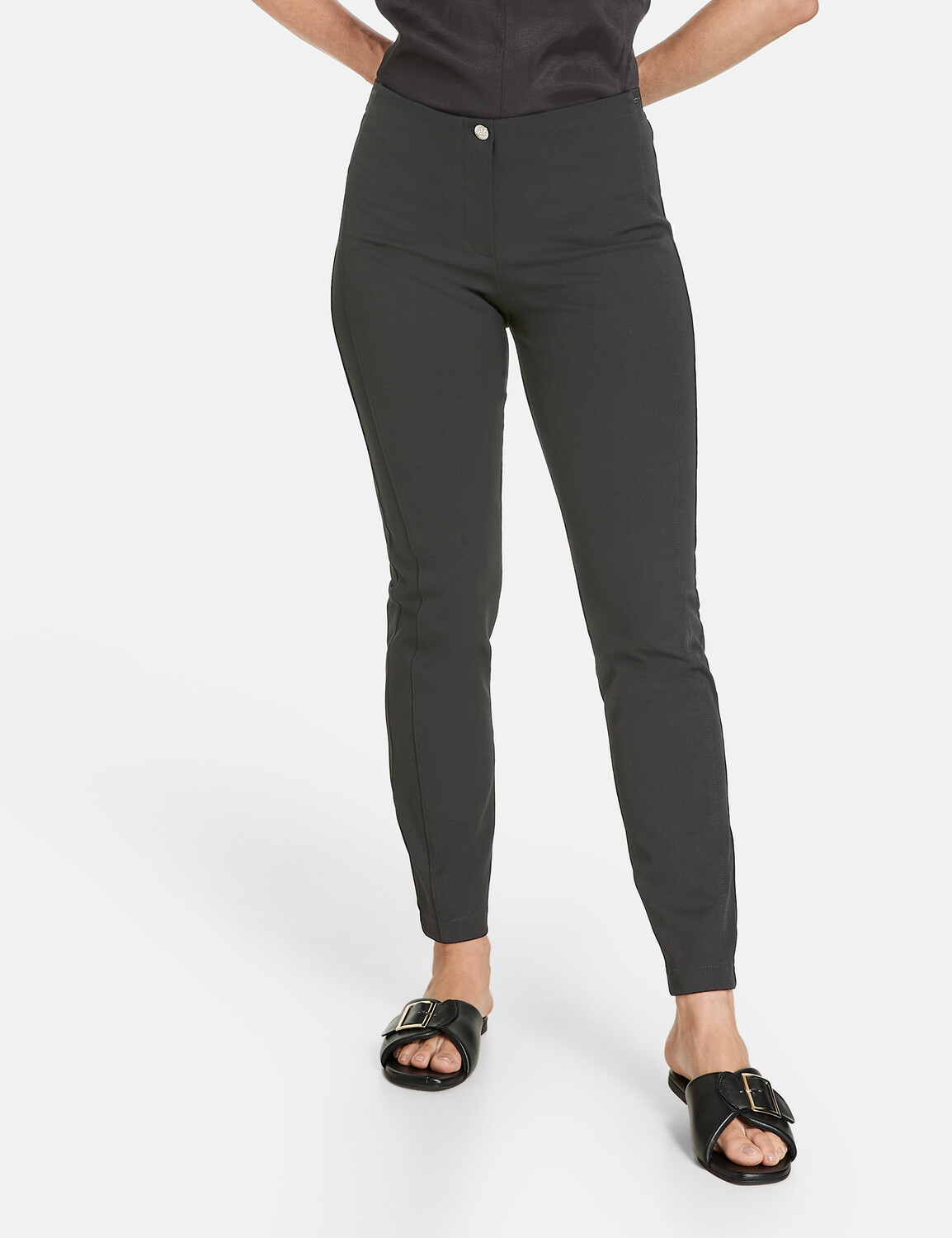 

Брюки Gerry Weber Hose Freizeit verkürzt, черный