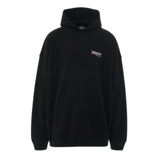 

Худи Balenciaga Embroidered Political Campaign Oversized Hoodie 'Black', черный