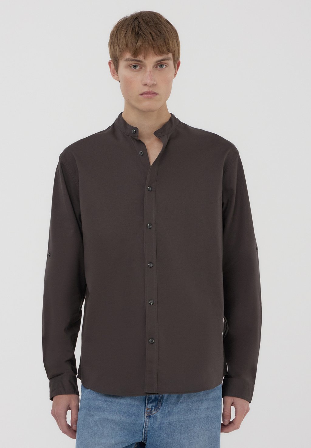

Рубашка KOREAN COLLAR Terranova, антрацит