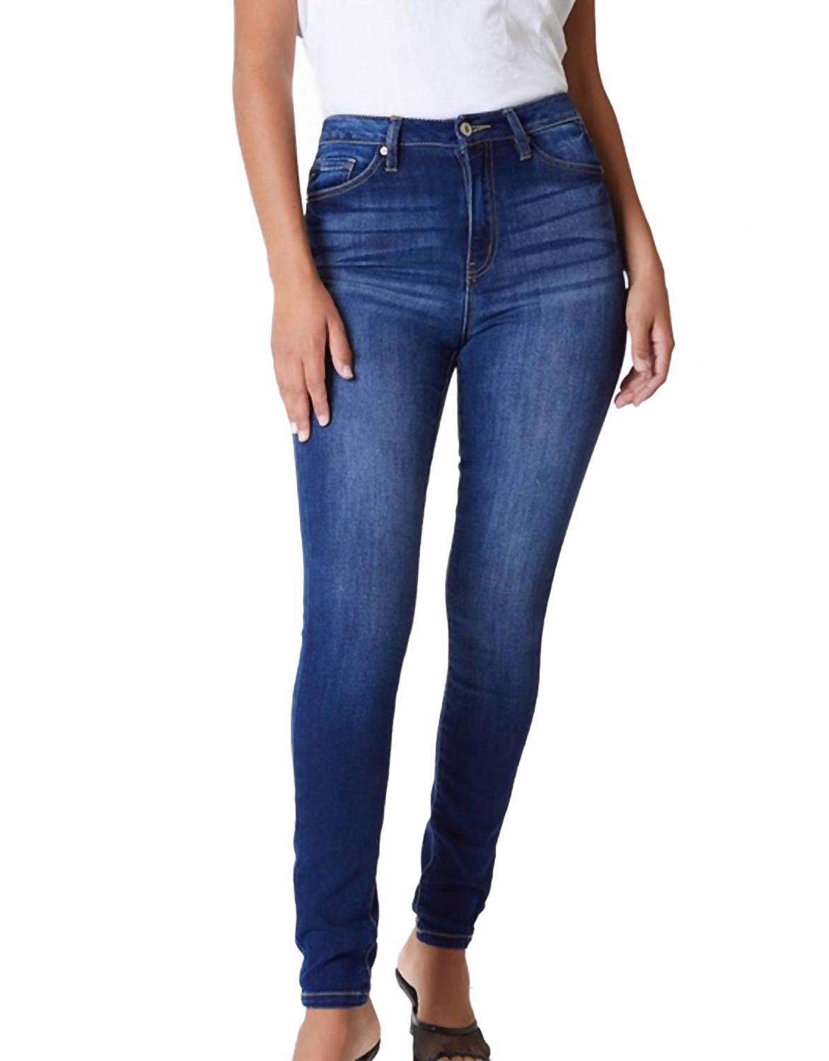 

Эластичные скинни джинсы Anya High Rise в темном оттенке KanCan, Dark