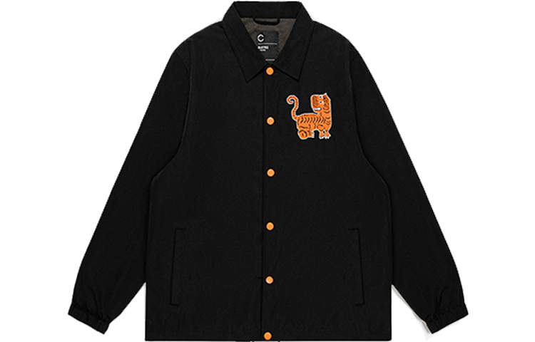 

Куртка унисекс с лацканами, средней толщины, другие Clot, черный