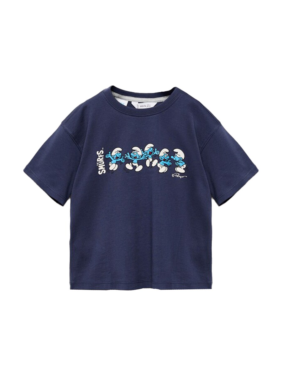 

Рубашка MANGO KIDS SMUFILA, цвет Navy/Azure