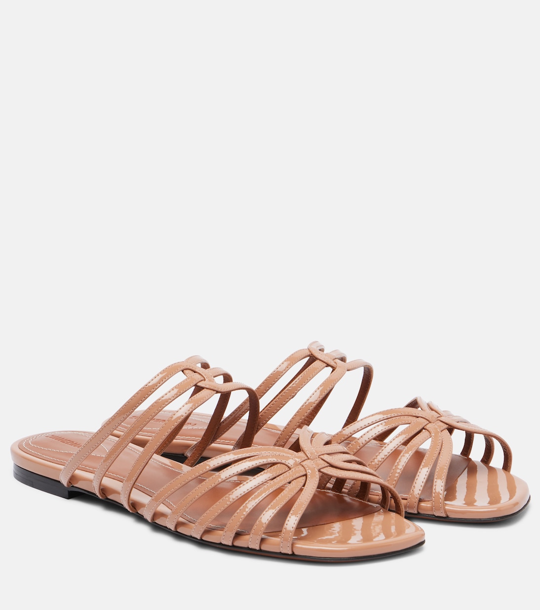 Сандалии из лакированной кожи Aura Zimmermann, Peach