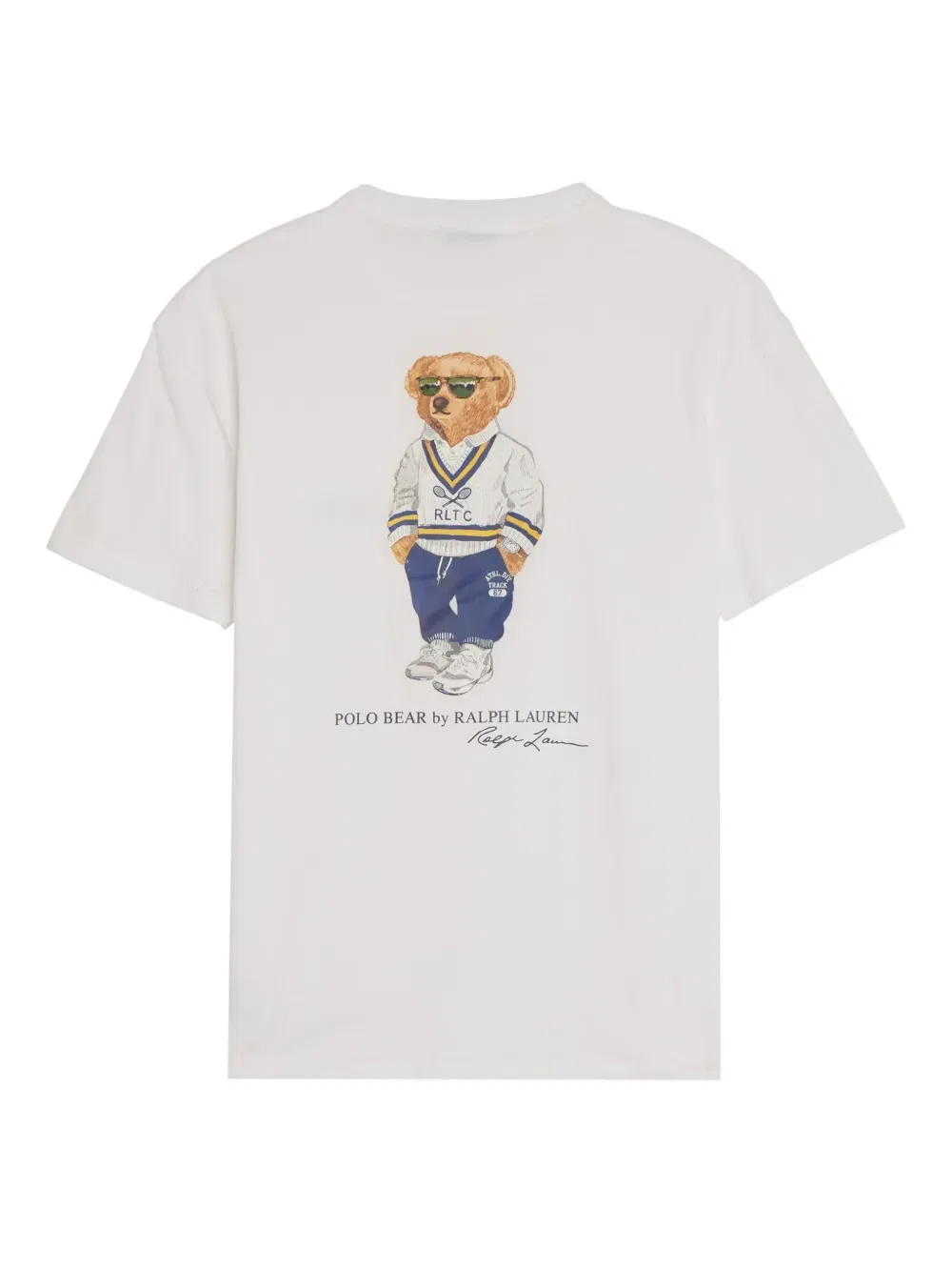 Футболка с изображением медведя, символа наследия Polo Ralph Lauren, белый — фото 2