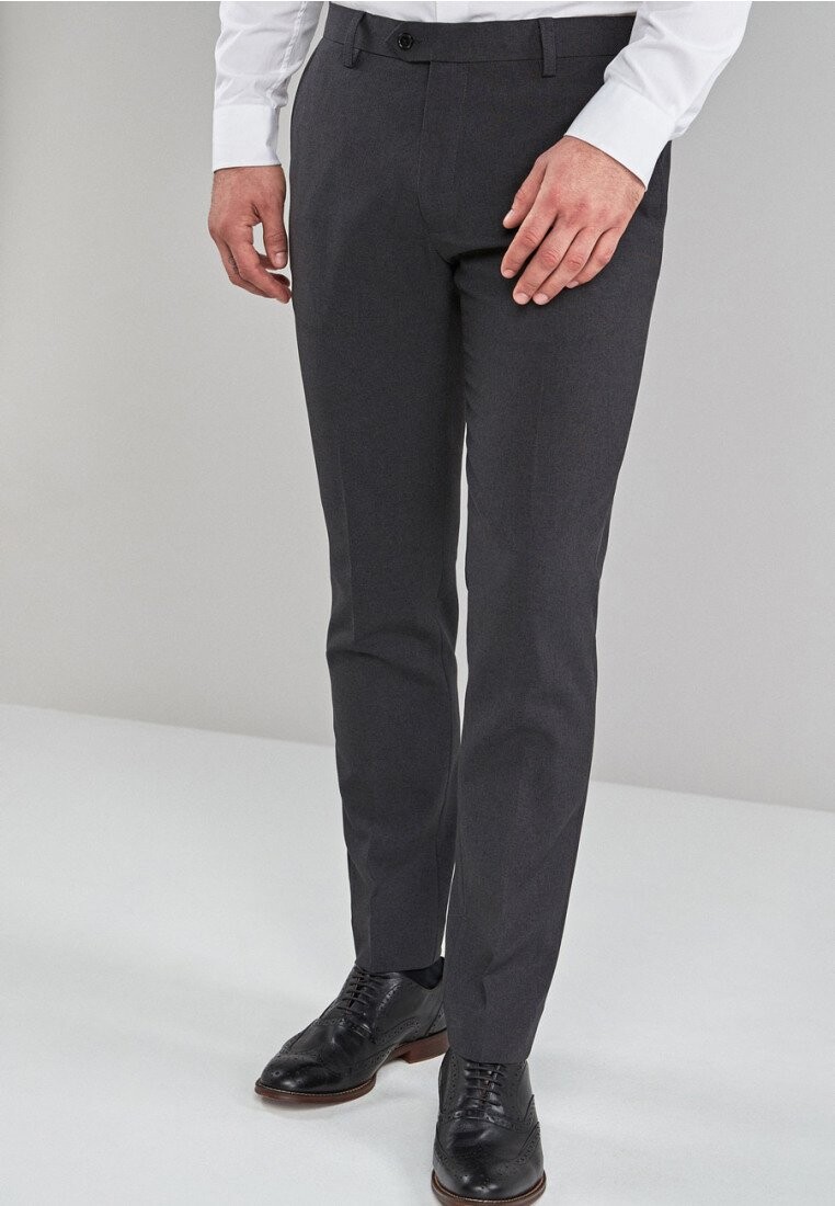 

Костюмные брюки SKINNY FIT PLAIN FRONT Next, темно-серый