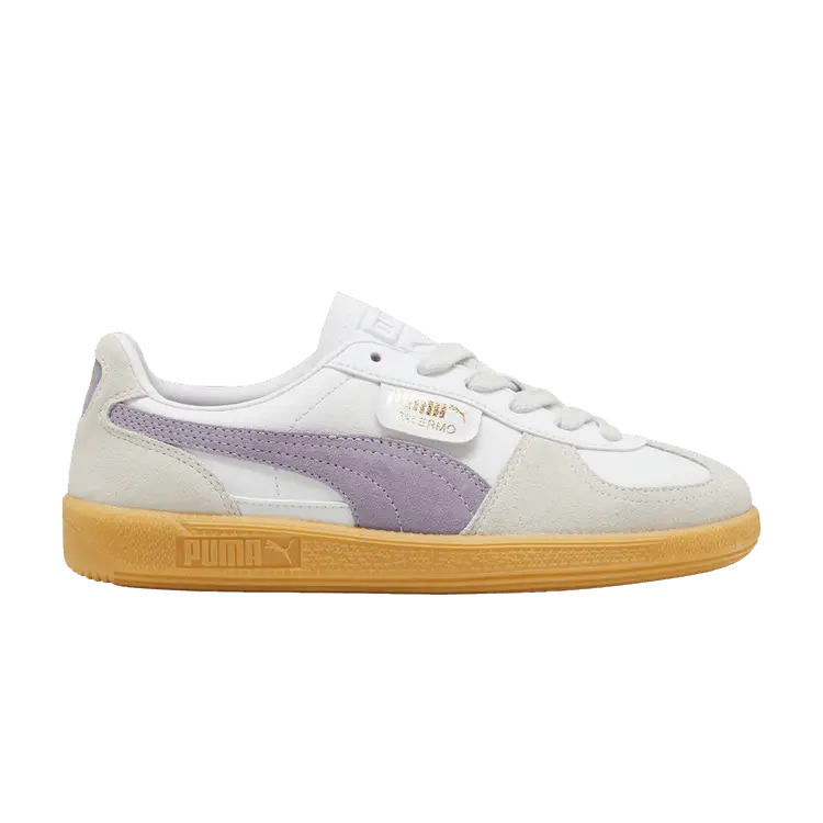 

Кроссовки Puma Palermo Leather 'White Pale Plum Gum', белый