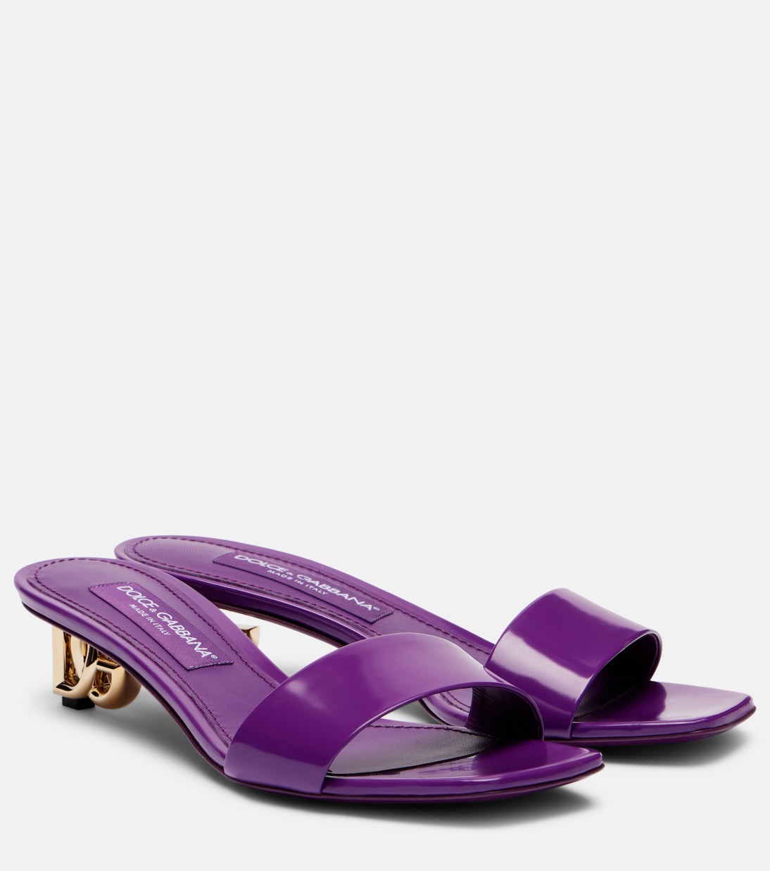 DG кожаные мюли Dolce&Gabbana, Viola Brillante 1