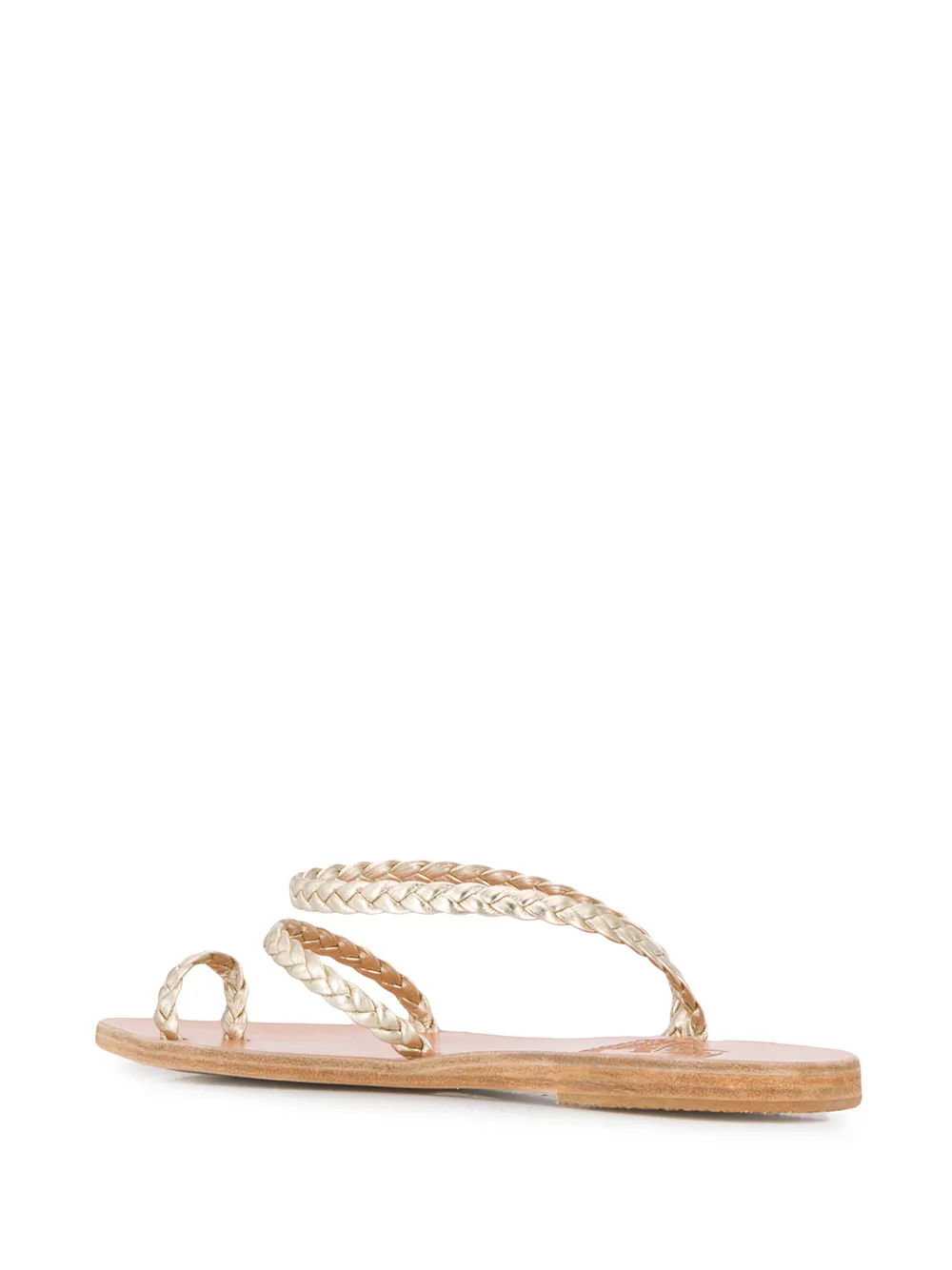 Плетеные сандалии Eleftheria Ancient Greek Sandals, золотой — фото 3