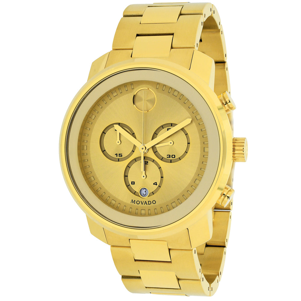 

Мужские часы Movado с золотым циферблатом, цвет gold tone
