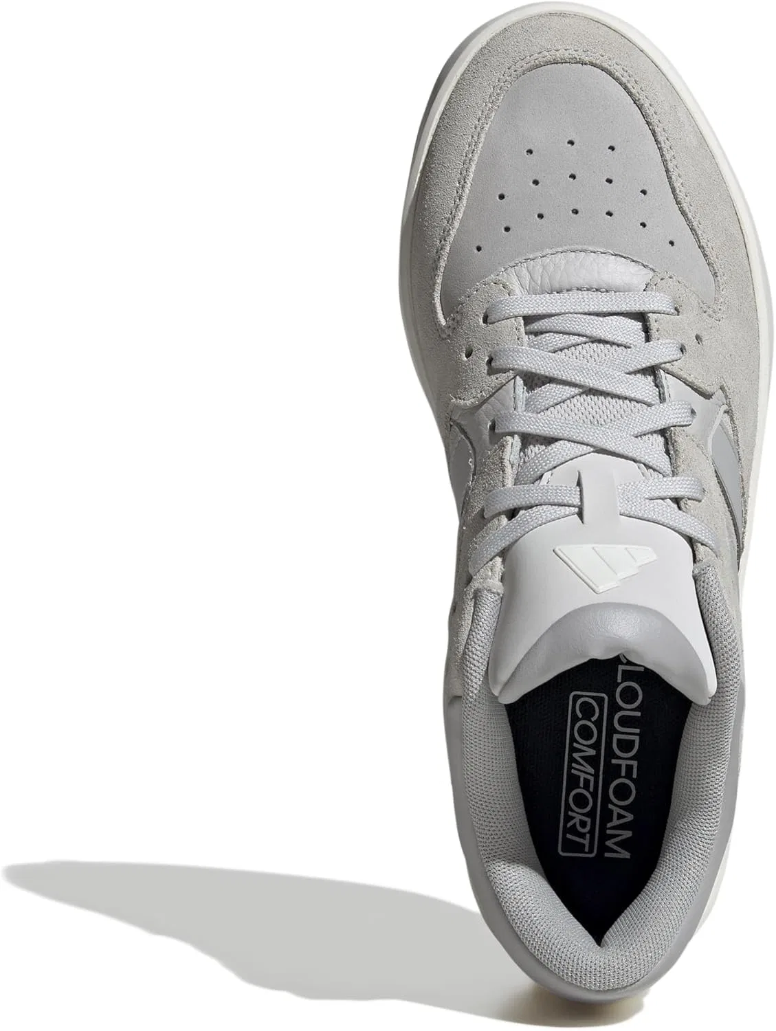 Кроссовки теннисные Adidas, цвет Grey/Grey/Off White — фото 2