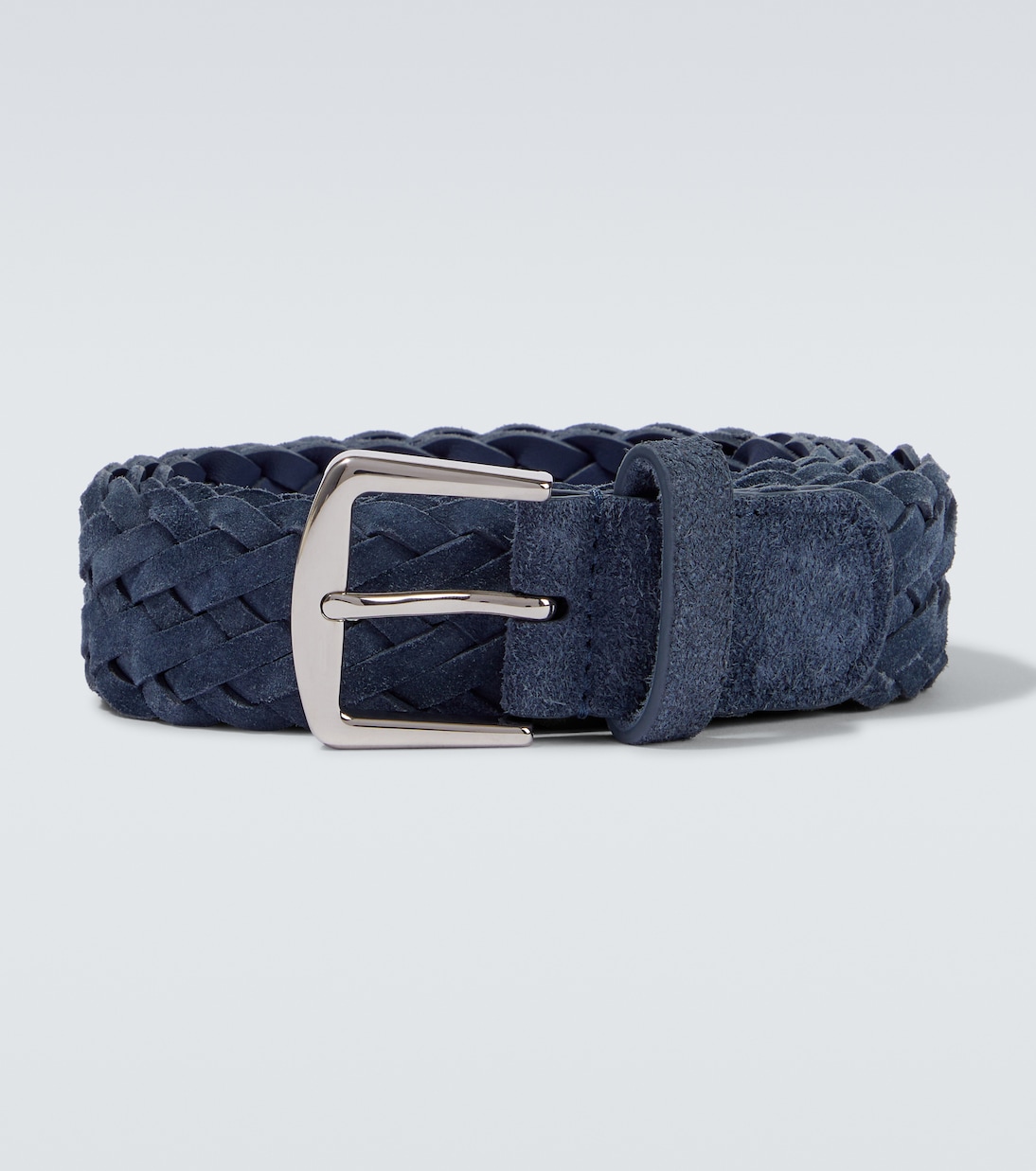 

Плетёный ремень из замши Loro Piana, Black Figs