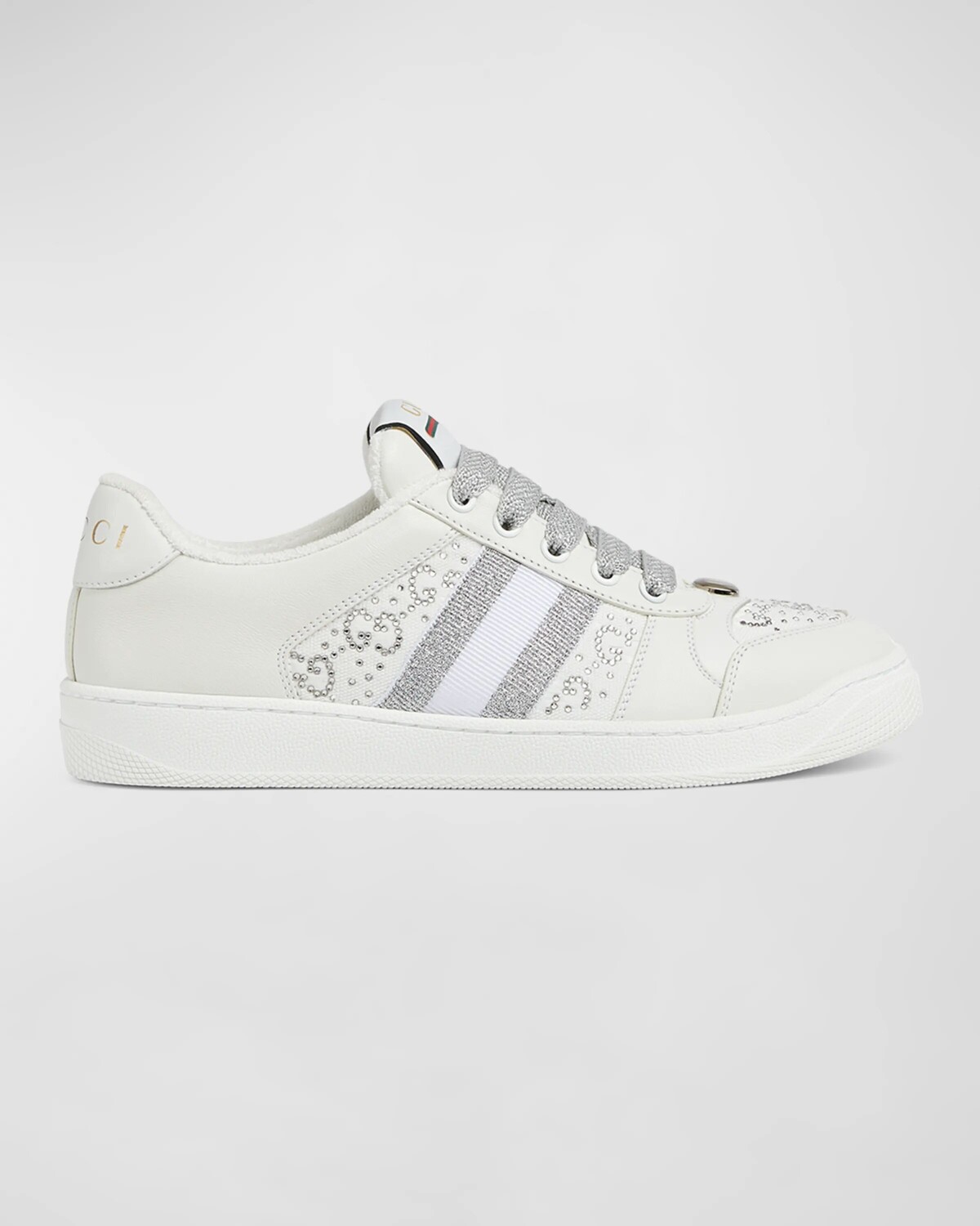 Кроссовки Crystal GG Web Gucci, цвет Soft White
