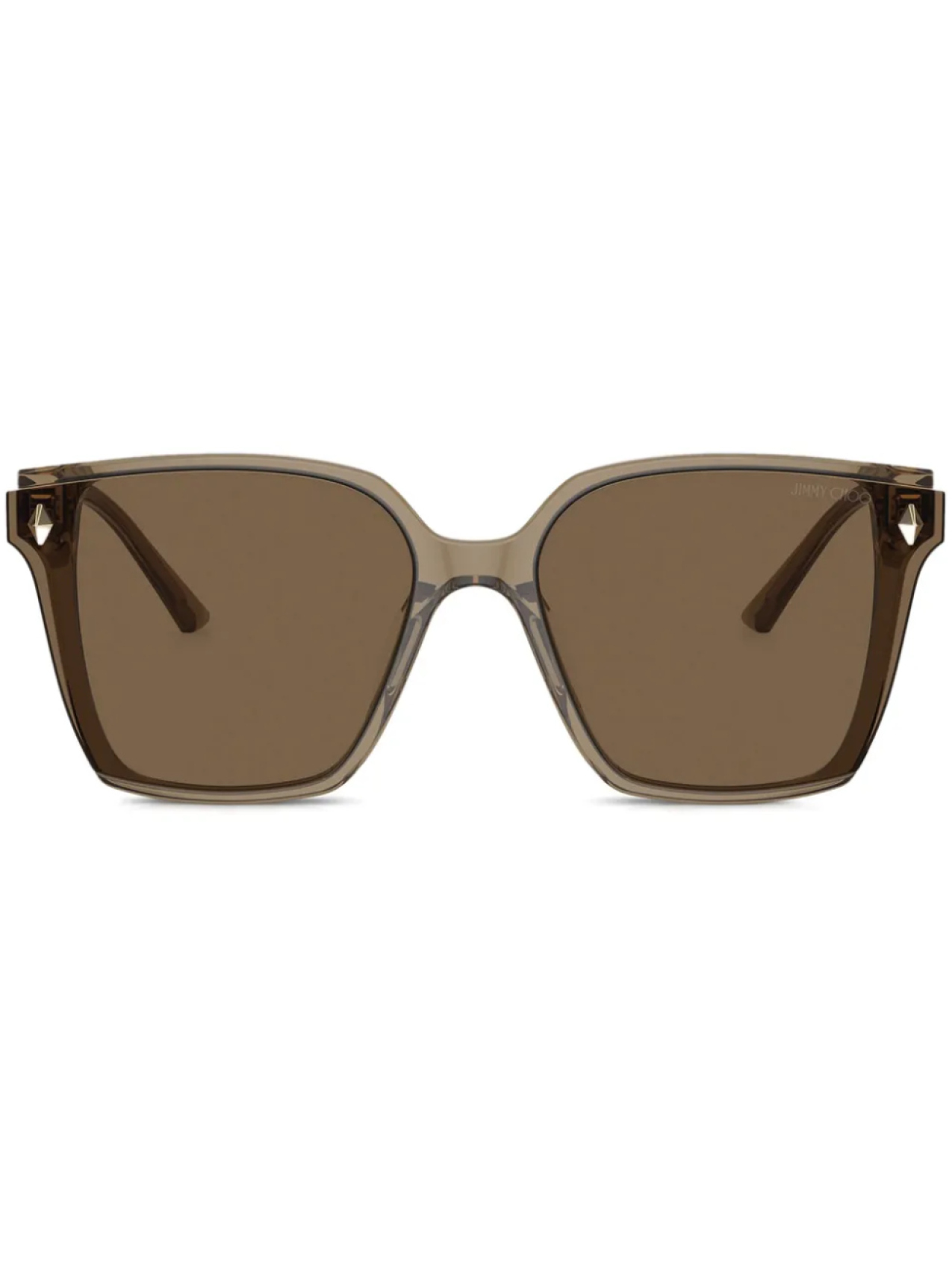 

Jimmy Choo Eyewear солнцезащитные очки с заклепками, коричневый