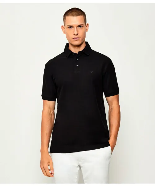 

Футболка поло Regular fit Emporio Armani, черный