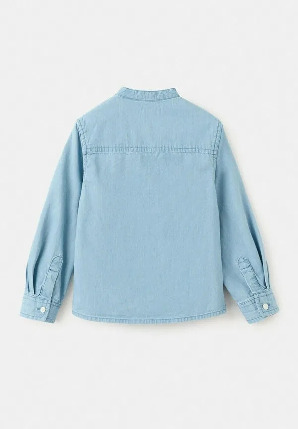 Детская рубашка Mango Kids, Light Blue — фото 2
