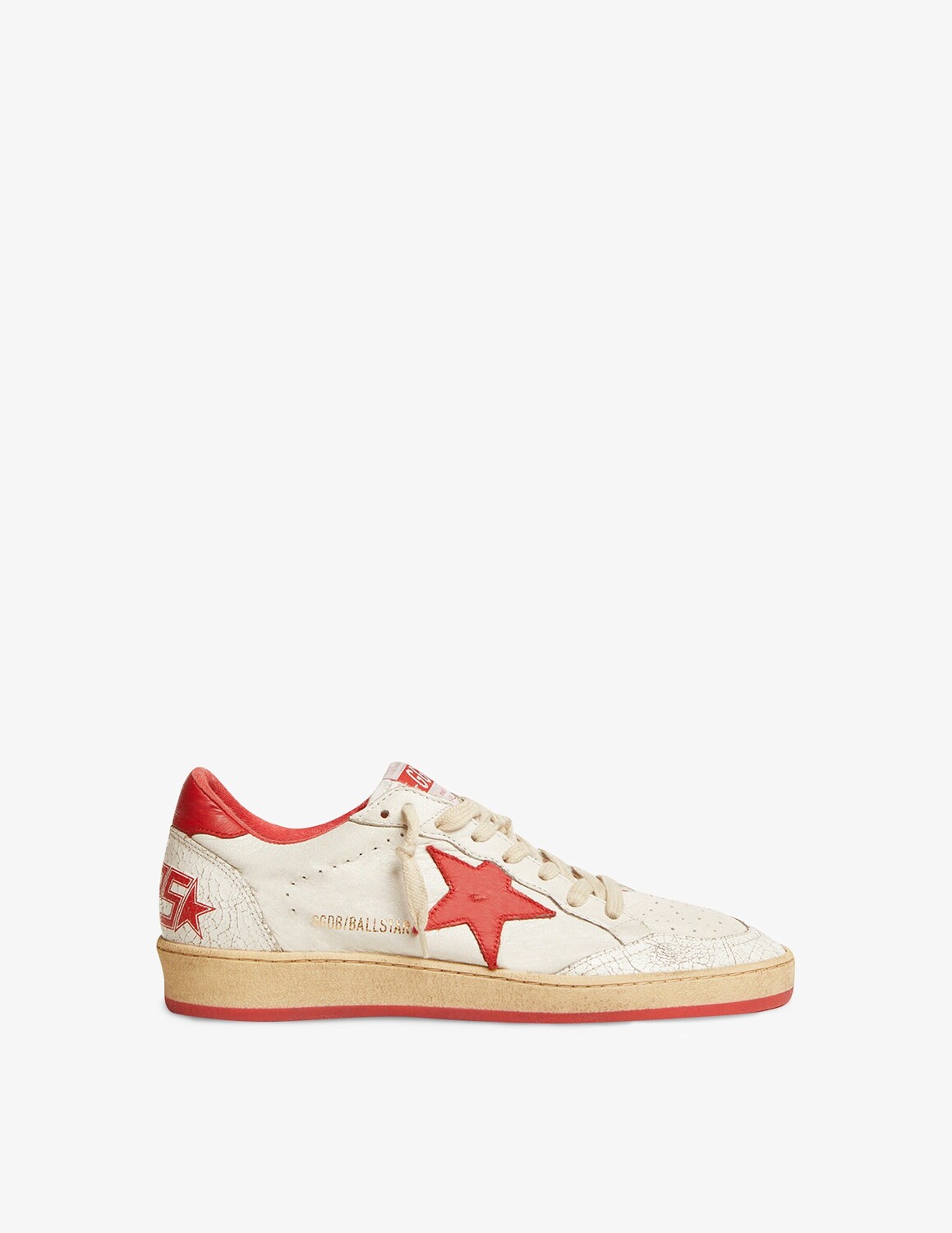 

Кроссовки Ball Star Nappa Golden Goose, цвет White/Strawberry Red
