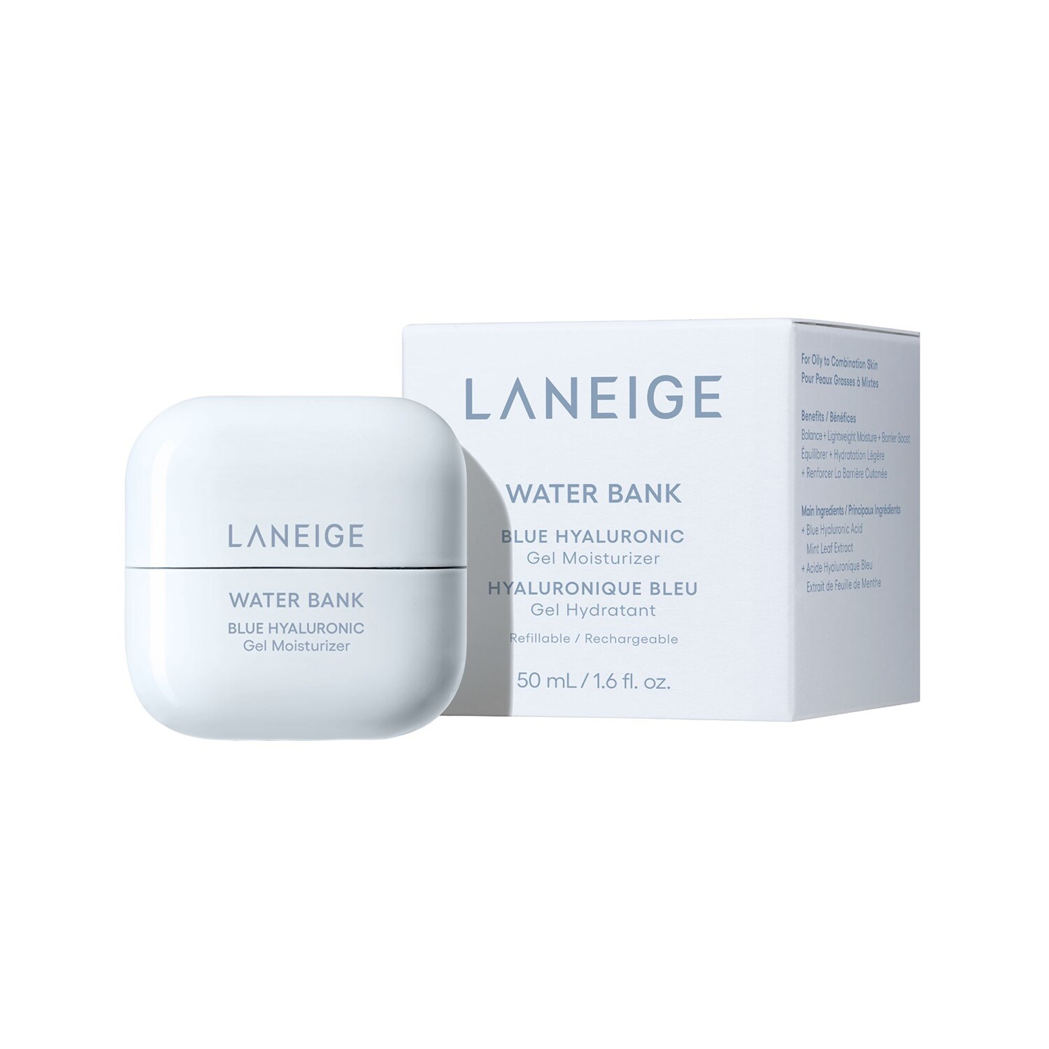 Крем для лица Laneige — Увлажняющий гель Water Bank Gel Moisturizer , REFILL, 50 мл — фото 2