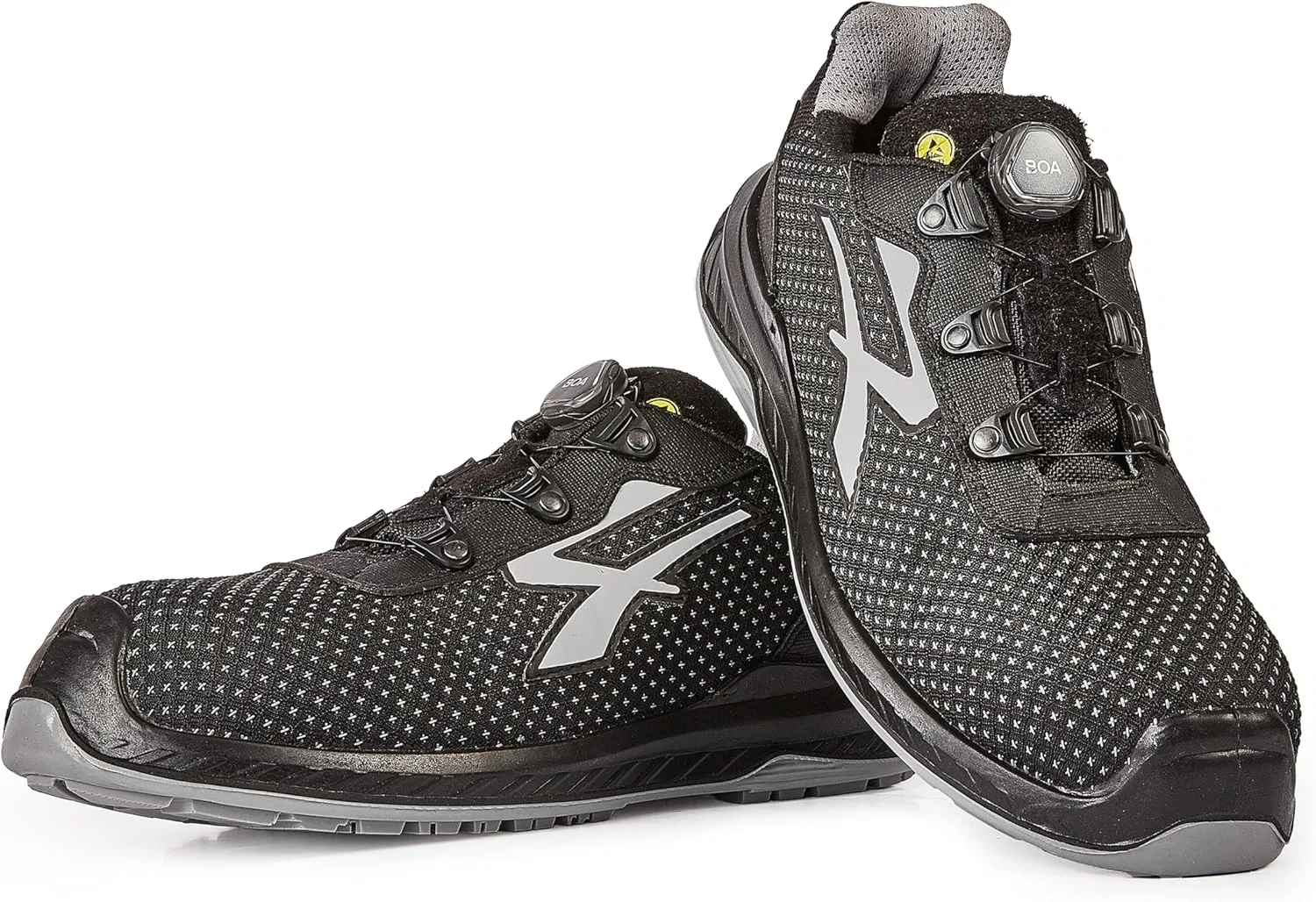 Защитная обувь U-Power RI20414 Linea Red Industry Model MONACO Low Safety Shoes, S3 SRC CI ESD, черная Upower, черный — фото 4