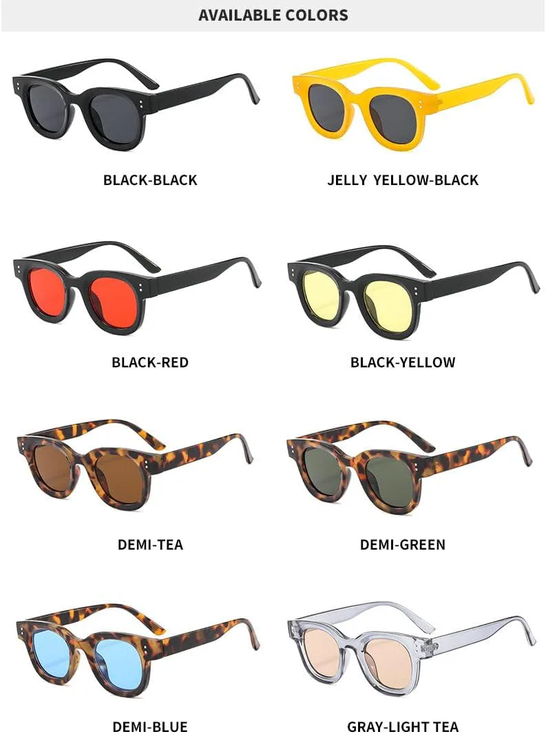 

Солнцезащитные очки Willochra Retro Square Candy Color для женщин, модные дизайнерские градиентные очки UV400, солнцезащитные очки для мужчин с заклепками F27, C5