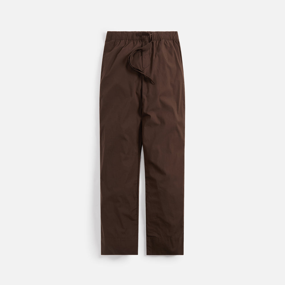 

Брюки Tekla Poplin Pajama Pants, кофе