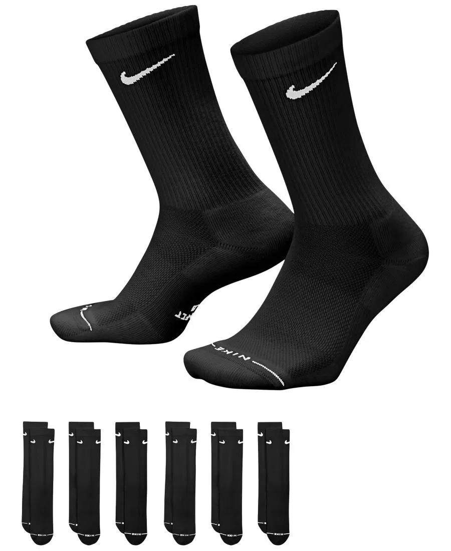 Мужские повседневные носки Elevated Everyday Crew Socks (6 пар) Nike, черный — фото 3
