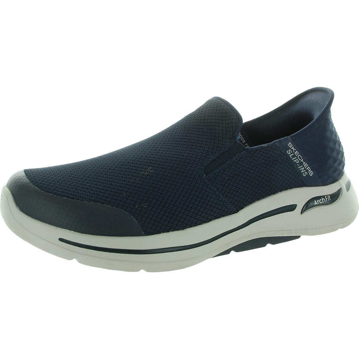 

Мужские удобные трикотажные туфли без застежек Skechers, темно-синий