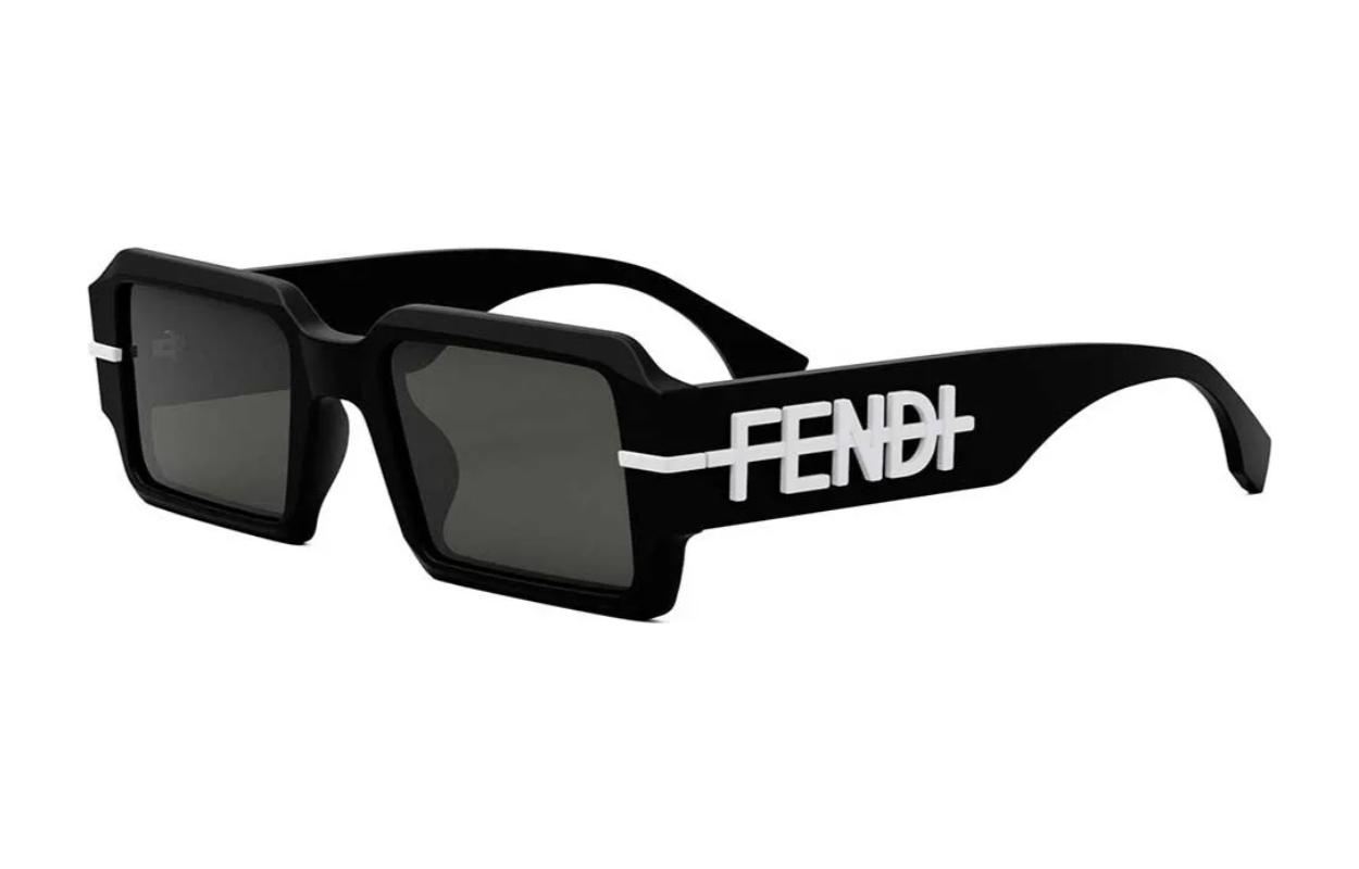 

FENDI Женские солнцезащитные очки неправильной формы из ацетата, черные