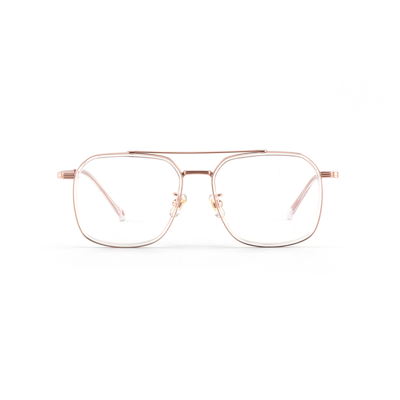 

MARVEL Титановые авиаторские очки унисекс, Transparent Gold C051