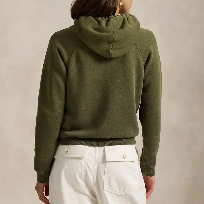 Толстовка с капюшоном из флиса Shrunken Fit 'Thermal Green' Polo Ralph Lauren — фото 4