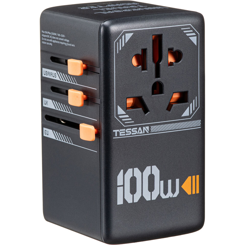 

Tessan 100W Universal Travel Adapter with USB Charging TS-WTA-04