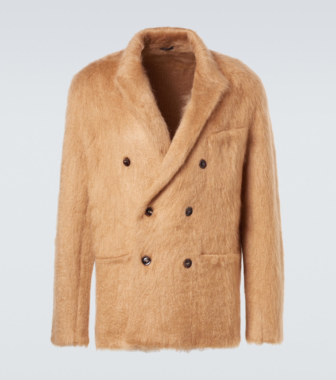 

Блейзер из кашемира, мохера и шелка Tom Ford, Camel Beige