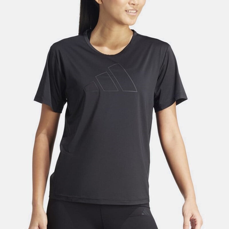 

Женская футболка с большим логотипом Adidas, черный